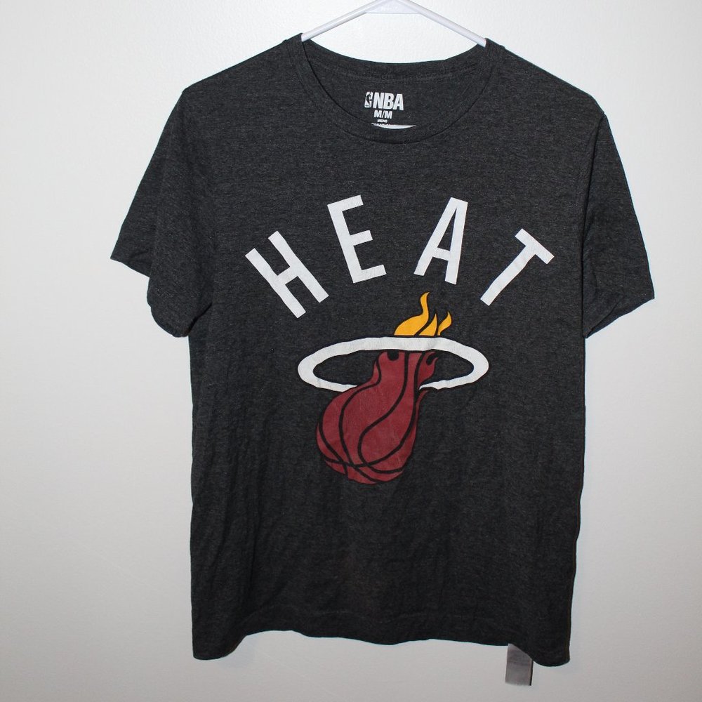 Miami Heat Mens Medium Grey Teeshirt